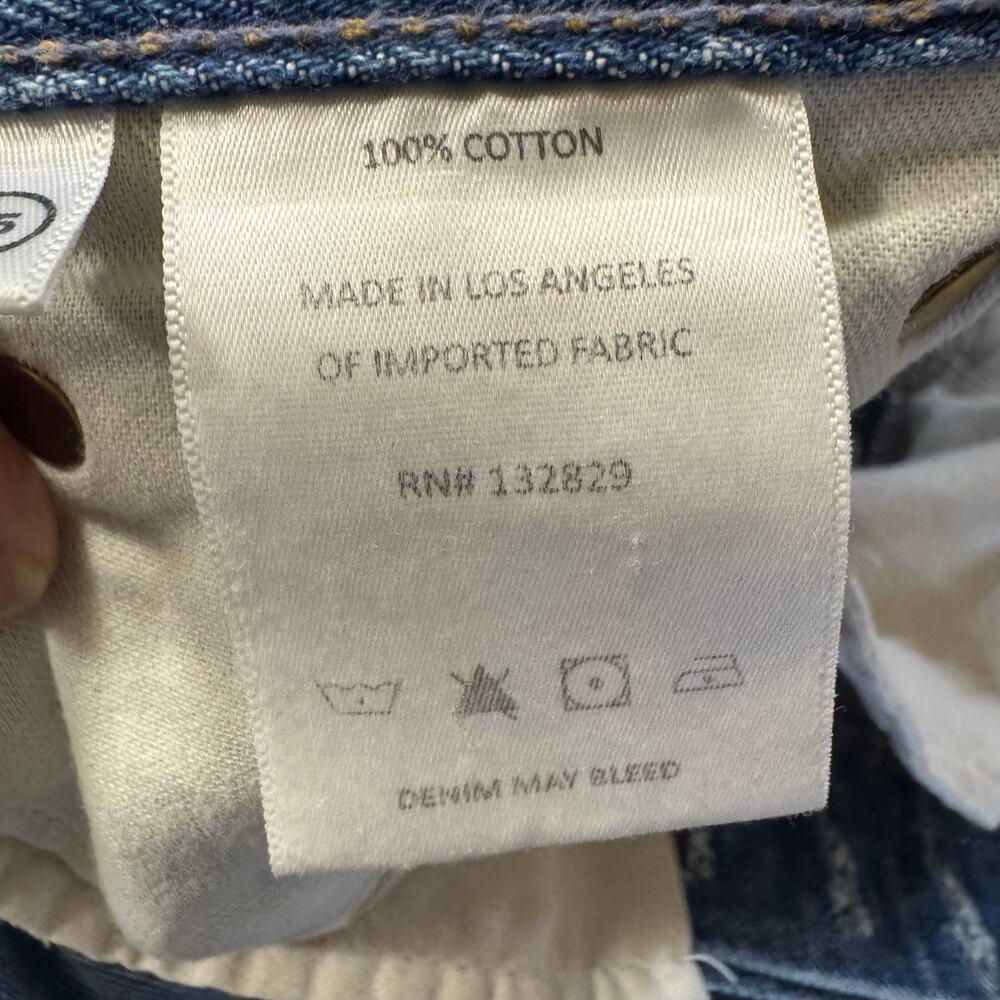 GRLFRND USA Karolina High Rise Straight Crop The Valley Jeans Sz 25 Distressed - Picture 12 of 12